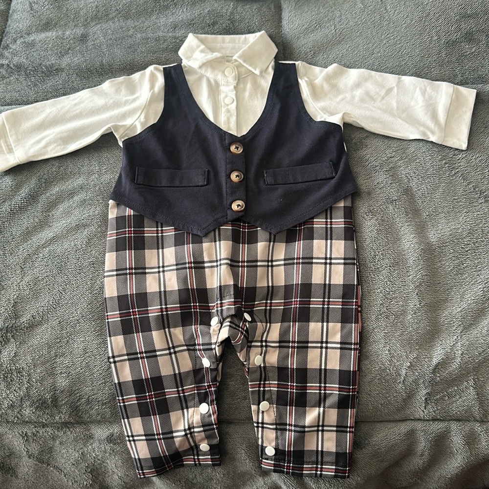 boy formal overalls.